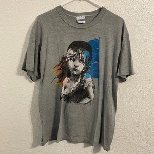 Vintage Les Miserables Musical Graphic T Shirt